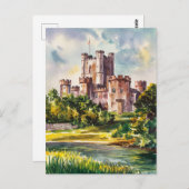 ドーバーキャッスル水絵を描色の色 ポストカード (正面/裏面)