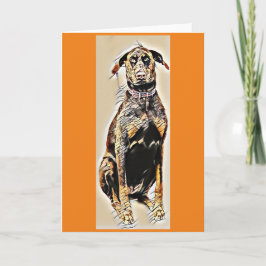ドーバーマンのグリーティングカード カード