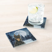 ドーバーマンガラスコースター ガラスコースター (アングル)