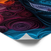 ドーバーマンクイリングアートドッグポートレート ポスター (角)