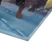 ドーバーマンクリスマスフェスティバルシーズン カッティングボード (角)