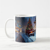 ドーバーマンクリスマスフェスティバルシーズン コーヒーマグカップ (左)
