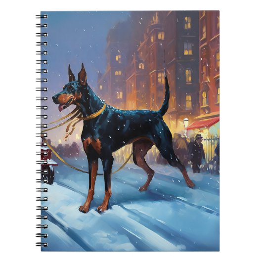 ドーバーマンクリスマスフェスティバルシーズン ノートブック (正面)