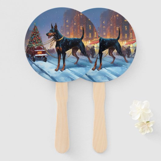 ドーバーマンクリスマスフェスティバルシーズン ハンドファン (正面&裏面)