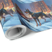 ドーバーマンクリスマスフェスティバルシーズン ラッピングペーパー (ロールコーナー)