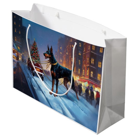 ドーバーマンクリスマスフェスティバルシーズン ラージペーパーバッグ (裏面アングル)