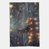 ドーバーマンクリスマスフェスティバル航海 キッチンタオル (縦)