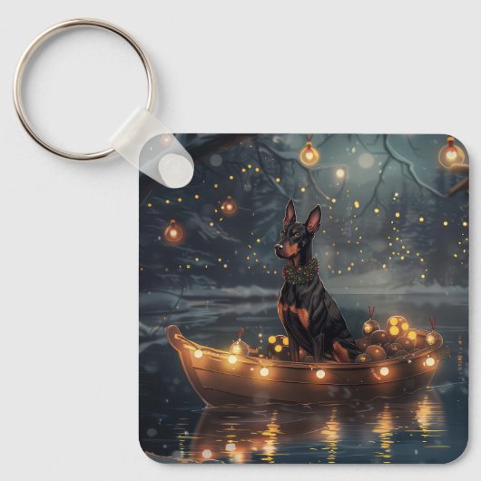 ドーバーマンクリスマスフェスティバル航海 キーホルダー (正面)