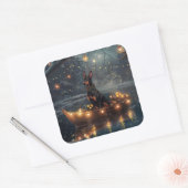 ドーバーマンクリスマスフェスティバル航海 スクエアシール (封筒)