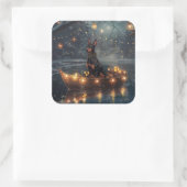 ドーバーマンクリスマスフェスティバル航海 スクエアシール (バッグ)