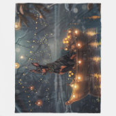 ドーバーマンクリスマスフェスティバル航海 フリースブランケット (正面)