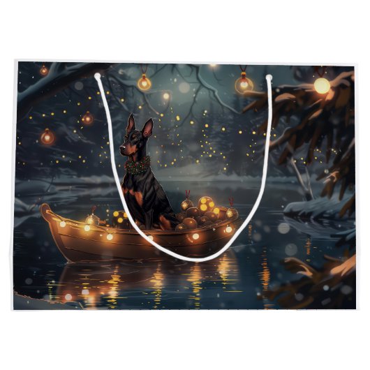 ドーバーマンクリスマスフェスティバル航海 ラージペーパーバッグ (裏面)