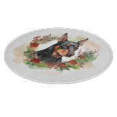 ドーバーマンクリスマスリースフェスティバルカップ カッティングボード (角)