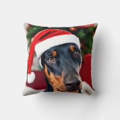 ドーバーマンクリスマス クッション (裏面)