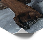 ドーバーマンスノースリークリスマスデコール ポスター (角)