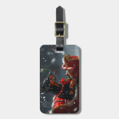 ドーバーマンドッグクリスマスフェスティバル ラゲッジタグ (正面縦)