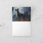 ドーバーマンハロウィーン怖い カード (内部)