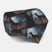 ドーバーマンハロウィーン怖い ネクタイ (ロール)