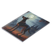 ドーバーマンハロウィーン怖い ノートブック (左側)