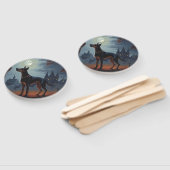 ドーバーマンハロウィーン怖い ハンドファン (組立なし)