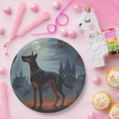 ドーバーマンハロウィーン怖い ペーパープレート (パーティー)