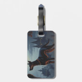 ドーバーマンハロウィーン怖い ラゲッジタグ (裏面縦)