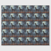 ドーバーマンハロウィーン怖い ラッピングペーパー (フラット)