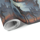 ドーバーマンハロウィーン怖い ラッピングペーパー (ロールコーナー)