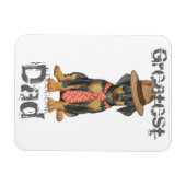 ドーバーマンパパ マグネット (横)