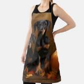 ドーバーマンパピーオータムデライトカボチャ エプロン (インサイチュ)