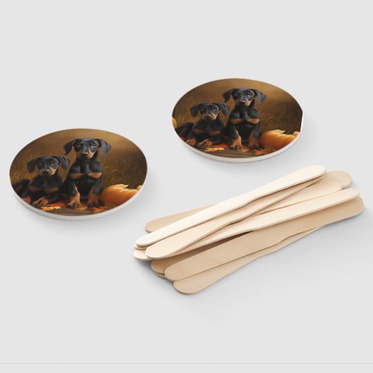 ドーバーマンパピーオータムデライトカボチャ ハンドファン (組立なし)