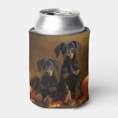 ドーバーマンパピーオータムデライトカボチャ 缶クーラー (缶正面)