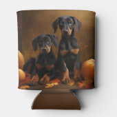 ドーバーマンパピーオータムデライトカボチャ 缶クーラー (裏面)