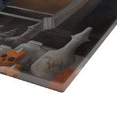 ドーバーマンパンプキンスハロウィーン怖 カッティングボード (角)