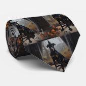 ドーバーマンパンプキンスハロウィーン怖 ネクタイ (ロール)