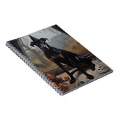 ドーバーマンパンプキンスハロウィーン怖 ノートブック (右側)