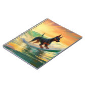 ドーバーマンビーチ絵画サーフィン ノートブック (左側)