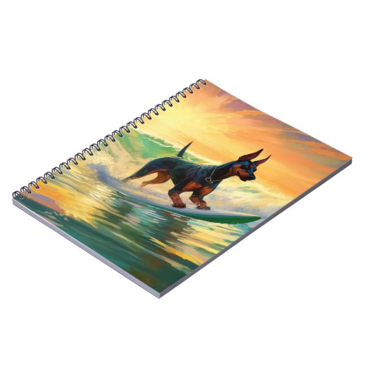 ドーバーマンビーチ絵画サーフィン ノートブック (左側)