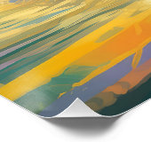 ドーバーマンビーチ絵画サーフィン ポスター (コーナー)