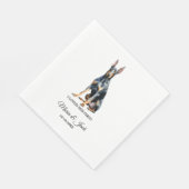 ドーバーマンピンチャードッグ私は彼女の最初の結婚の スタンダードランチョンナプキン (角)