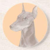 ドーバーマンポートレート コースター (正面)