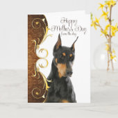 ドーバーマンマザーズデイカード カード (黄色い花)