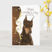 ドーバーマンマザーズデイカード カード (黄色い花)