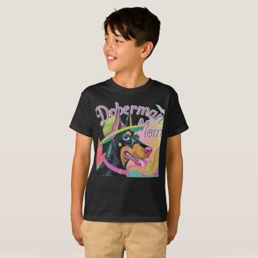 ドーバーマンママ Tシャツ (正面フル)