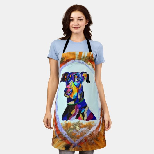 ドーバーマンラブエプロン エプロン (着用した状態)