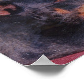 ドーバーマンリバーロックズファンタジーアートポスター ポスター (角)