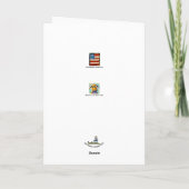 ドーバーマンレイト秋空白のグリーティングカード カード (裏面)