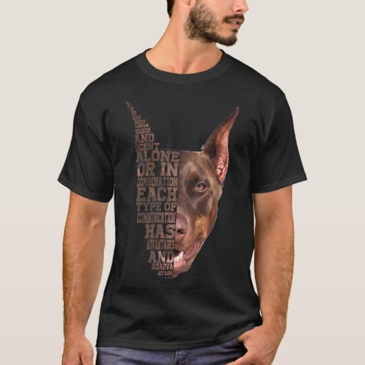 ドーバーマンローポリドッグパーソン Tシャツ (正面)