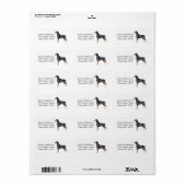 ドーバーマン住所 シール (フルシート)