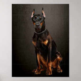 ドーバーマン信頼できる警備犬 ポスター